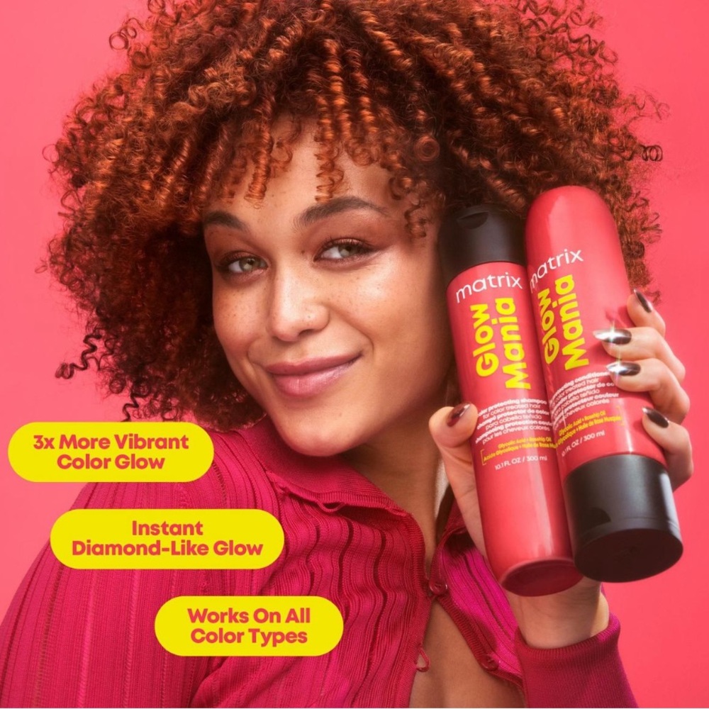 New and full-size! Glow Mania system by Matrix 🤩 shampoo, conditioner and mask - Picture 11 of 16